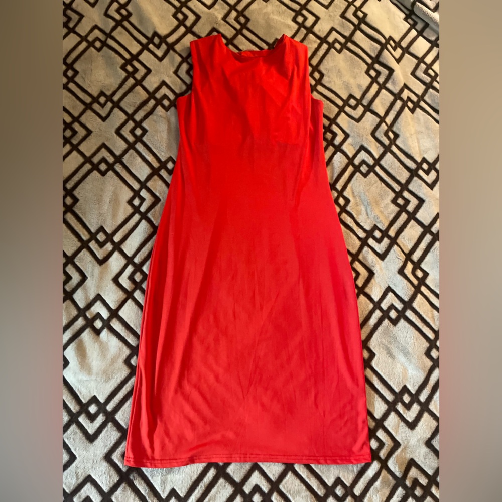 Makiyo Red Midi Dress- Female Size Xl